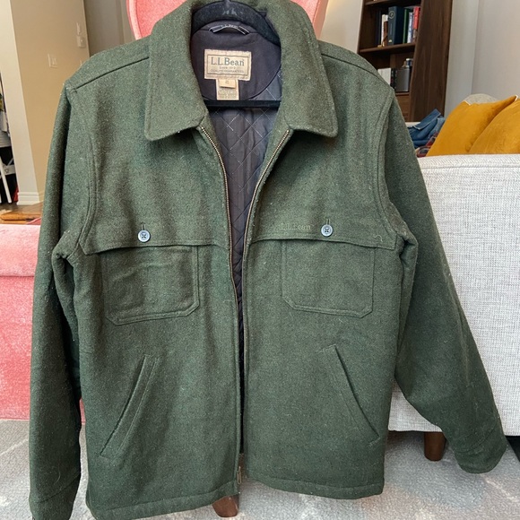 LL Bean Men's Maine Guide Zip-Front Jac-Shirt with PrimaLoft - Picture 1 of 4